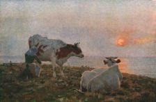 The Setting Sun c1897, (c1930). Creator: Adrian Stokes