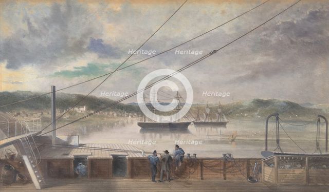 The Settlement and Church of Heart's Content, Newfoundland, 1866. Creator: Robert Charles Dudley.