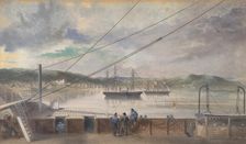 The Settlement and Church of Heart's Content, Newfoundland, 1866. Creator: Robert Charles Dudley