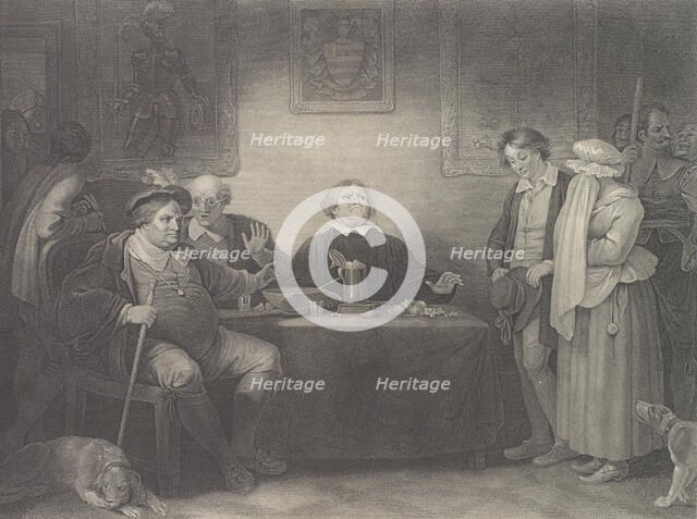 The Seven Ages, Fifth Age: The Justice (Shakespeare, As You..., first published 1801; reissued 1852. Creator: Peter Simon.