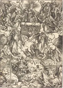 The Seven Angels with the Trumpets, probably c. 1496/1498. Creator: Albrecht Durer