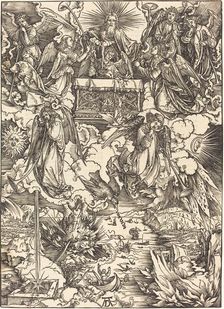 The Seven Angels with the Trumpets, probably c. 1496/1498. Creator: Albrecht Durer