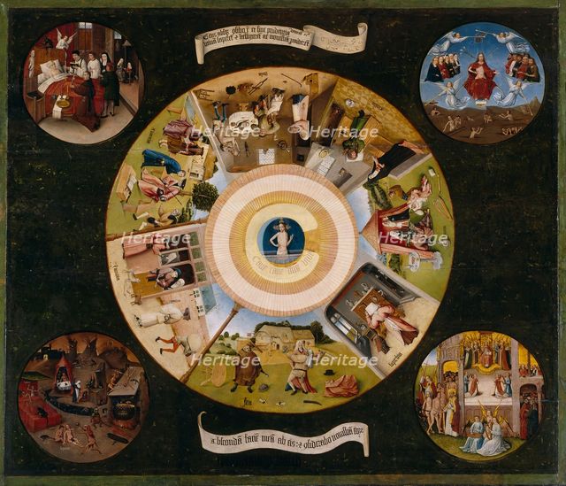 The Seven Deadly Sins and the Four Last Things, between 1505 and 1510. Creator: Hieronymus Bosch.
