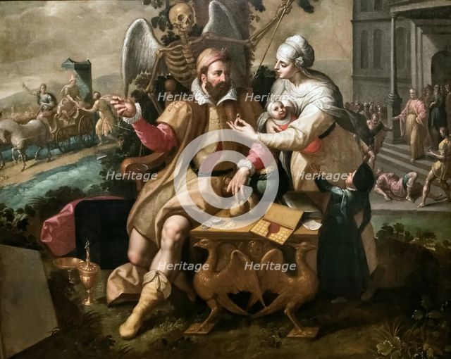 The Seven Deadly Sins: Greed, c. 1570. Creator: Backer, Jacob, de (1540/45-ca. 1600).