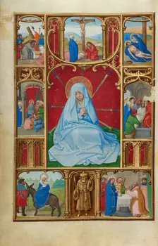 The Seven Sorrows of the Virgin; Prayer Book of Cardinal Albrecht of Brandenburg, about 1525-1530. Creator: Simon Bening