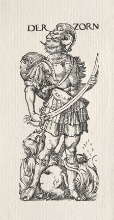 The Seven Vices: Wrath. Creator: Hans Burgkmair (German, 1473-1531)