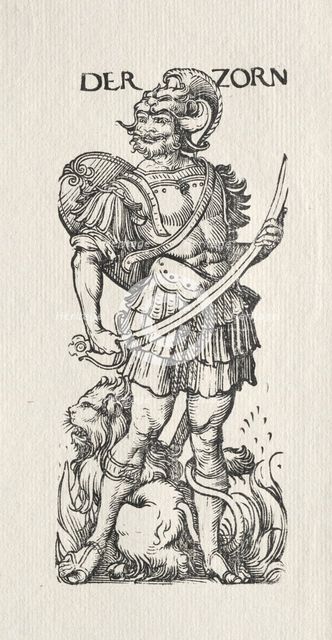 The Seven Vices: Wrath. Creator: Hans Burgkmair (German, 1473-1531).