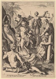 The Seven Virtues, 1588. Creator: Jacob Matham