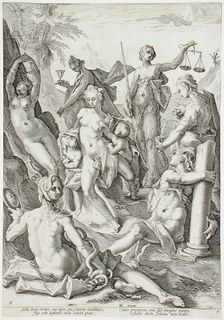 The Seven Virtues, 1588. Creator: Jacob Matham