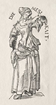 The Seven Virtues: Temperance. Creator: Hans Burgkmair (German, 1473-1531)