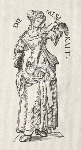 The Seven Virtues: Temperance. Creator: Hans Burgkmair (German, 1473-1531).