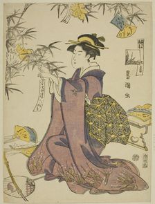 The Seventh Month (Shichi gatsu), from the series "Fashionable Twelve Months (Furyu..., c. 1793. Creator: Utagawa Toyokuni I