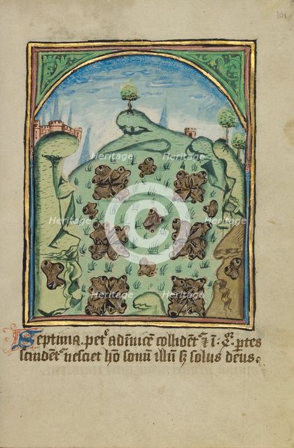 The Seventh Sign before the Day of Judgment; Illustrated Vita Christi..., about 1480-1490. Creator: Unknown.