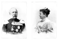 The Seventieth Birthday of the King of Saxony - the King and Queen of Saxony, 1898. Creators: Nicola Perscheid, Mayer