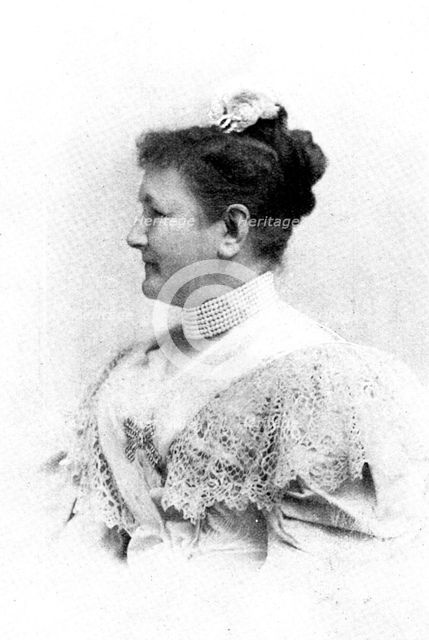The Seventieth Birthday of the King of Saxony: the Queen of Saxony, 1898. Creator: Mayer.