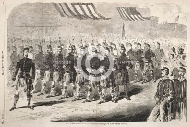 The Seventy-Ninth Regiment (Highlanders) New York State Militia, 1861. Creator: Winslow Homer (American, 1836-1910).