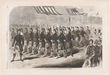 The Seventy Ninth Regiment (Highlanders), New York State Militia (Harper's Weekly)..., May 25, 1861. Creator: Anon