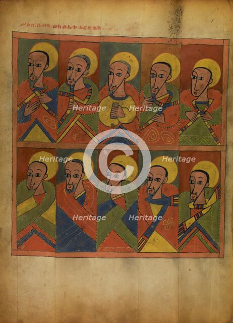 The Seventy-two Disciples; Gospel Book, about 1480-1520. Creator: Unknown.