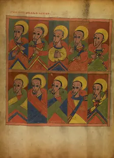 The Seventy-two Disciples; Gospel Book, about 1480-1520. Creator: Unknown