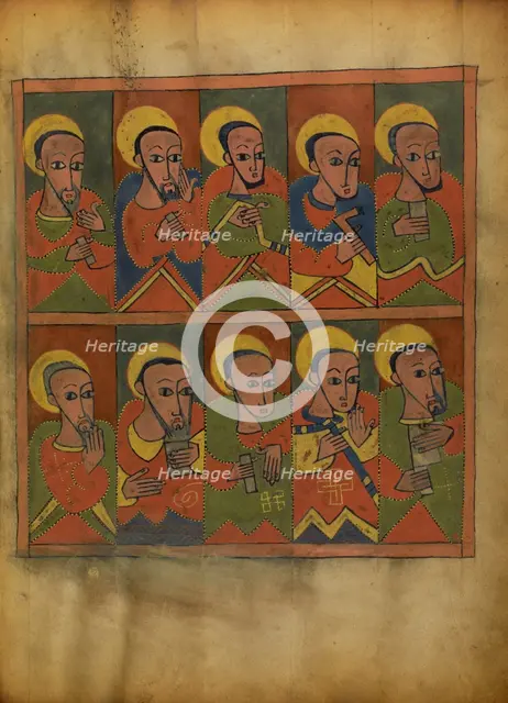 The Seventy-two Disciples; Gospel Book, about 1480-1520. Creator: Unknown.