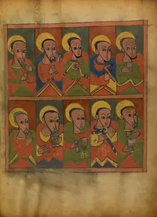 The Seventy-two Disciples; Gospel Book, about 1480-1520. Creator: Unknown