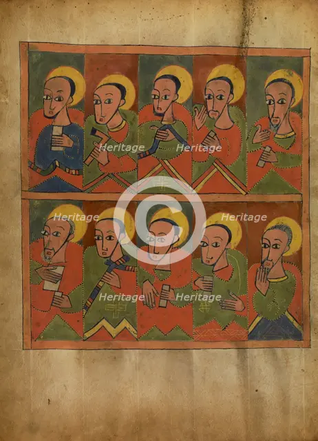 The Seventy-two Disciples; Gospel Book, about 1480-1520. Creator: Unknown.