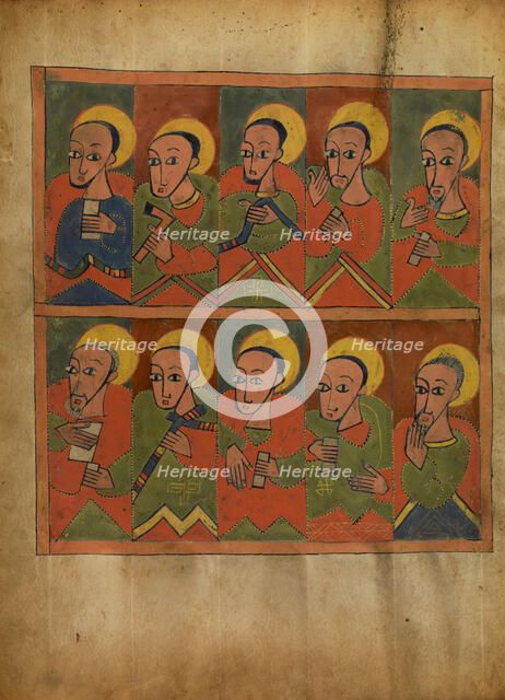 The Seventy-two Disciples; Gospel Book, about 1480-1520. Creator: Unknown.