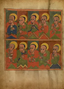 The Seventy-two Disciples; Gospel Book, about 1480-1520. Creator: Unknown