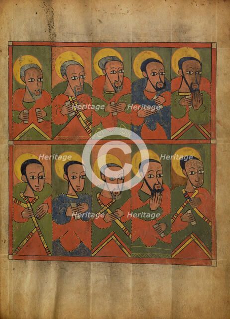 The Seventy-two Disciples; Gospel Book, about 1480-1520. Creator: Unknown.