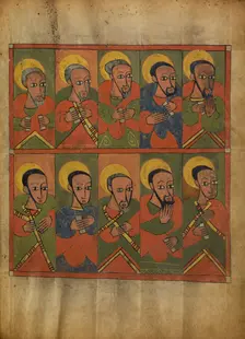 The Seventy-two Disciples; Gospel Book, about 1480-1520. Creator: Unknown