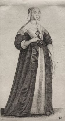 The Several Habits of English Women, from the Nobility to the Country Women..., 1639. Creator: Wenceslaus Hollar (Bohemian, 1607-1677)
