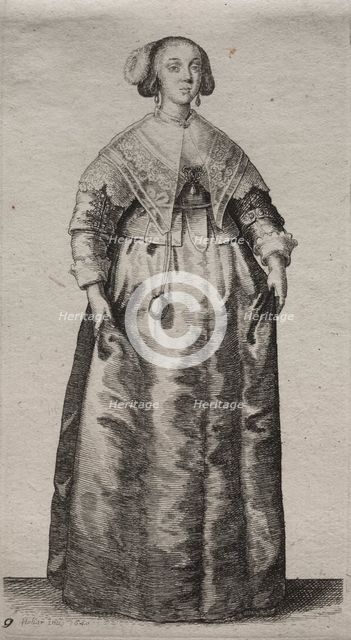 The Several Habits of English Women, from the Nobility to the Country Women..., 1640. Creator: Wenceslaus Hollar (Bohemian, 1607-1677).