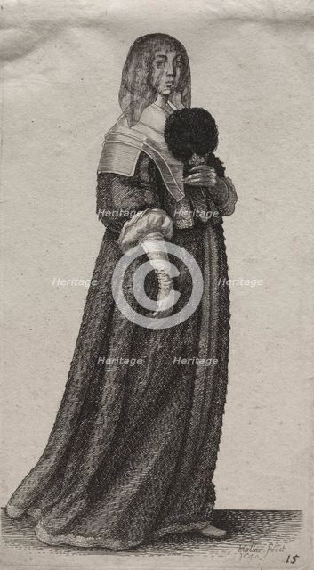 The Several Habits of English Women, from the Nobility to the Country Women..., 1640. Creator: Wenceslaus Hollar (Bohemian, 1607-1677).