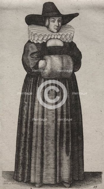 The Several Habits of English Women, from the Nobility to the Country Women..., 1640. Creator: Wenceslaus Hollar (Bohemian, 1607-1677).