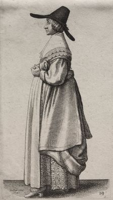 The Several Habits of English Women, from the Nobility to the Country Women..., 1640. Creator: Wenceslaus Hollar (Bohemian, 1607-1677)