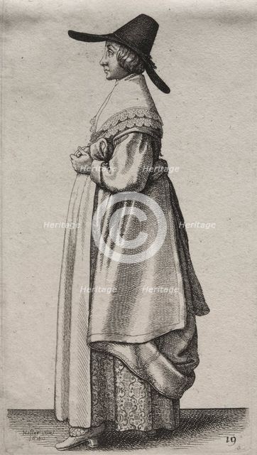 The Several Habits of English Women, from the Nobility to the Country Women..., 1640. Creator: Wenceslaus Hollar (Bohemian, 1607-1677).
