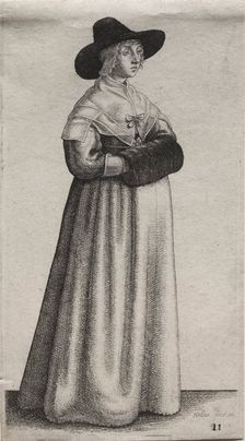 The Several Habits of English Women, from the Nobility to the Country Women..., 1640. Creator: Wenceslaus Hollar (Bohemian, 1607-1677)