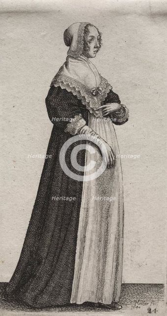 The Several Habits of English Women, from the Nobility to the Country Women..., 1640. Creator: Wenceslaus Hollar (Bohemian, 1607-1677).