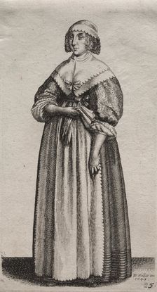 The Several Habits of English Women, from the Nobility to the Country Women..., 1640. Creator: Wenceslaus Hollar (Bohemian, 1607-1677)