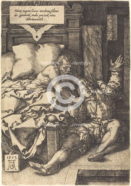 The Severe Father, 1553. Creator: Heinrich Aldegrever.