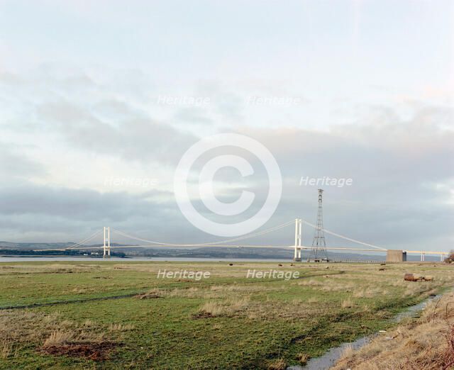 The Severn Road Bridge, Aust, Avon, 2001. Artist: P Williams