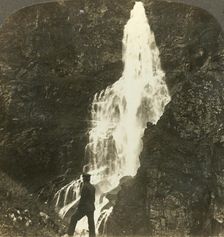 The Sevle Falls, dashing and splashing, near Stalheim's hotel, Naerodal, Norway c1905. Creator: Unknown