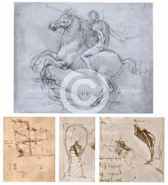 'The Sforza Monument', c1488-1493. Artist: Leonardo da Vinci