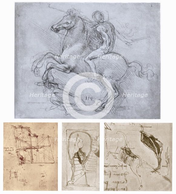 'The Sforza Monument', c1488-1493. Artist: Leonardo da Vinci