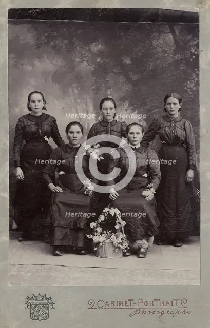 The Shcherbakov sisters from the village of Khomutovo, 1918. Creator: Unknown.