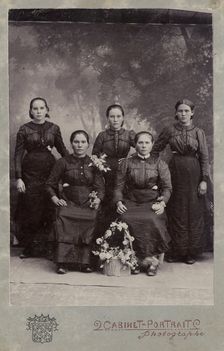 The Shcherbakov sisters from the village of Khomutovo, 1918. Creator: Unknown