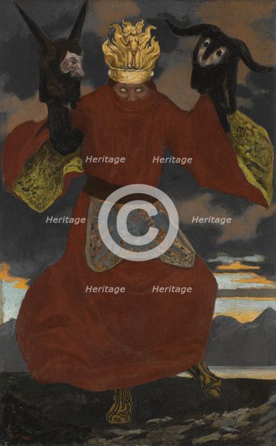 The Shaman, 1901. Artist: Schneider, Sascha (Karl Alexander) (1870-1927)