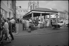 The Shambles, Market Square, Hexham, Northumberland, c1955-c1980. Creator: Ursula Clark