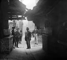 The Shambles, Chesterfield, Derbyshire, c1887. Creator: Unknown