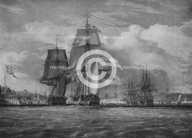 'The Shannon and the Chesapeake', c1814. Artist: John Christian Schetky.